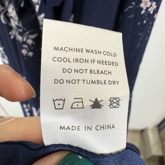 Baltic Born Naomi Short Sleeve Maxi Dress Blue Navy Floral Boho Size 2XL - Picture 13 of 15